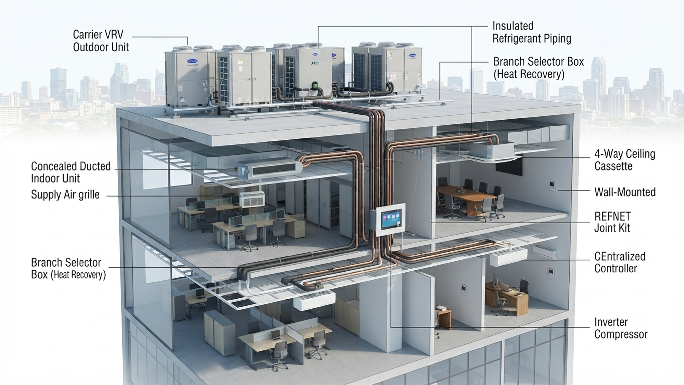 Guru Nanak Engineers VRF Installation